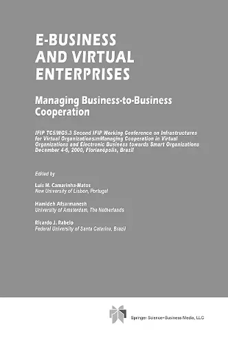 E-Business and Virtual Enterprises cover