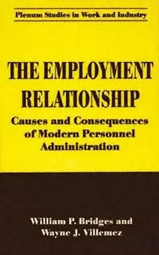 The Employment Relationship cover