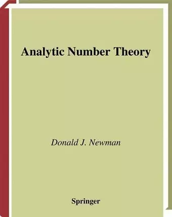 Analytic Number Theory cover