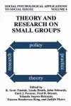 Theory and Research on Small Groups cover