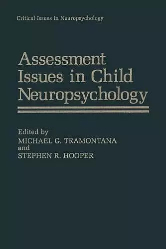 Assessment Issues in Child Neuropsychology cover