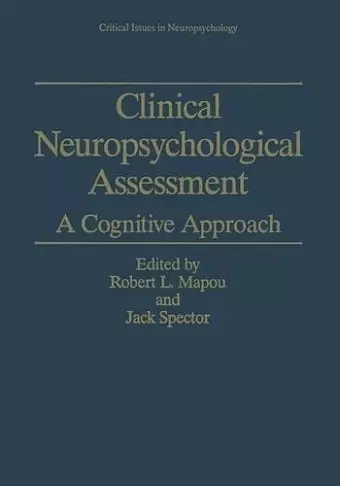 Clinical Neuropsychological Assessment cover