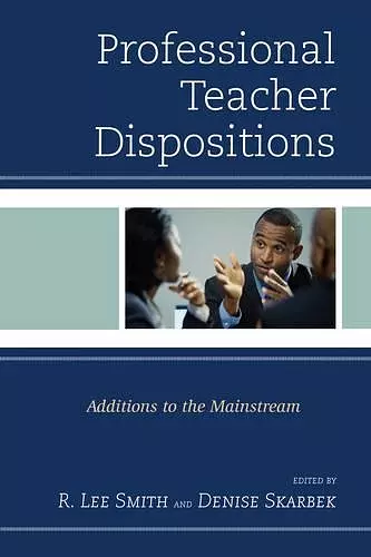 Professional Teacher Dispositions cover