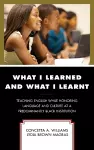 What I Learned and What I Learnt cover