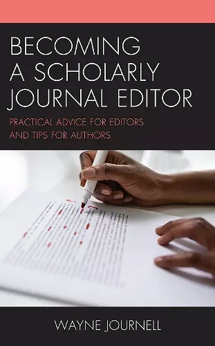 Becoming a Scholarly Journal Editor cover