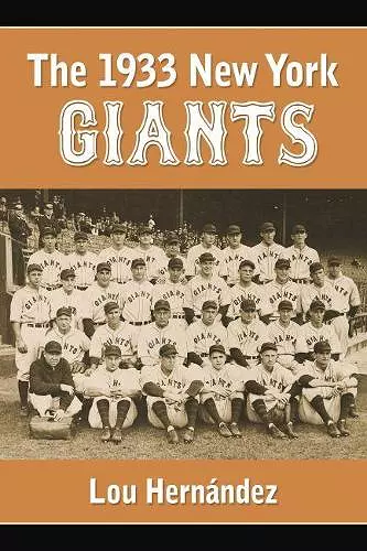 The 1933 New York Giants cover