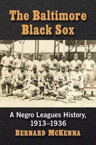 The Baltimore Black Sox cover