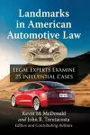 Landmarks in American Automotive Law cover