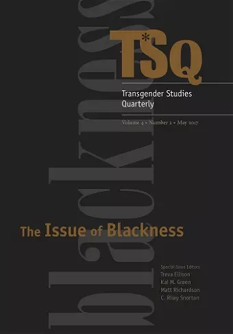 The Issue of Blackness cover