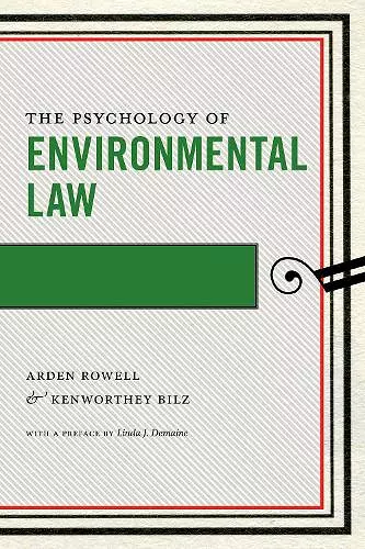 The Psychology of Environmental Law cover