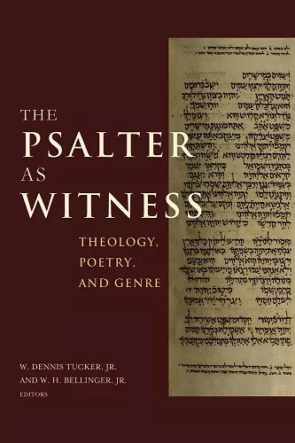 The Psalter As Witness cover