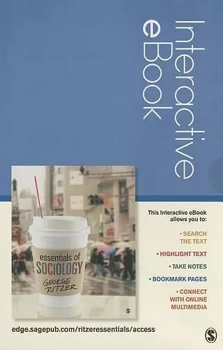 Essentials of Sociology Interactive eBook cover