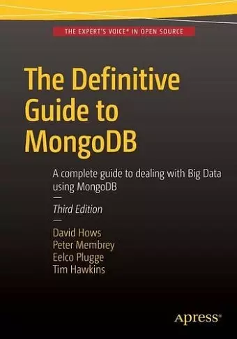 The Definitive Guide to MongoDB cover