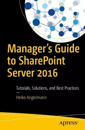 Manager’s Guide to SharePoint Server 2016 cover