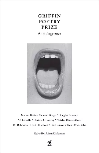 The 2022 Griffin Poetry Prize Anthology cover