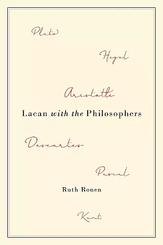 Lacan with the Philosophers cover