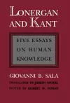 Lonergan and Kant cover