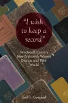 "I wish to keep a record" cover