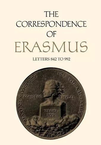 The Correspondence of Erasmus cover