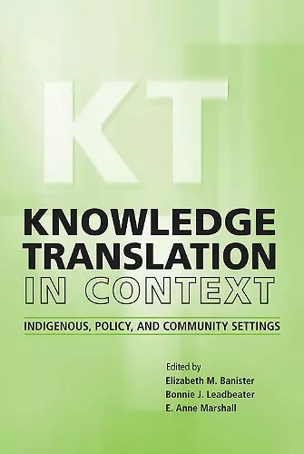 Knowledge Translation in Context cover