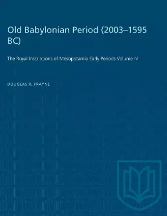 Old Babylonian Period (2003-1595 B.C.) cover