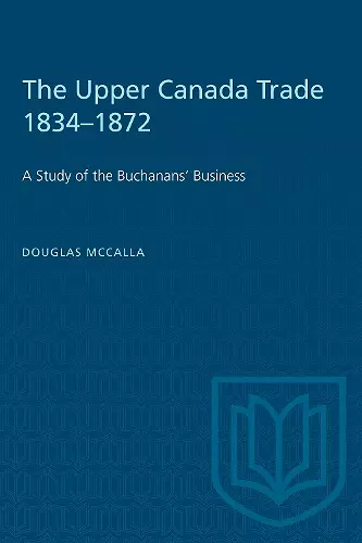 The Upper Canada Trade 1834-1872 cover