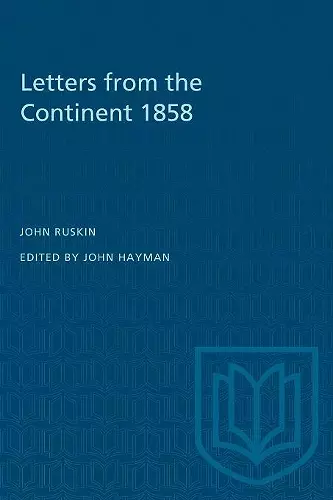 Letters from the Continent 1858 cover