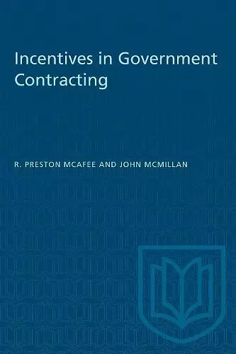 Incentives in Government Contracting cover