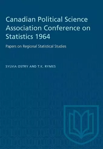 Canadian Political Science Association Conference on Statistics 1964 cover