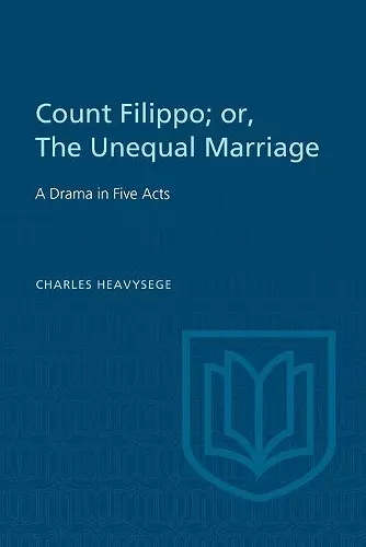 Count Filippo; or The Unequal Marriage cover