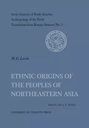 Ethnic Origins of the Peoples of Northeastern Asia No. 3 cover