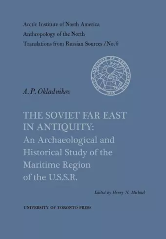 The Soviet Far East in Antiquity cover