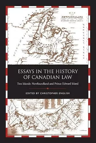 Essays in the History of Canadian Law cover