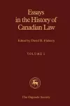 Essays in the History of Canadian Law cover