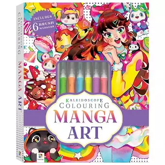 Kaleidoscope Colouring Kit: Manga Art cover