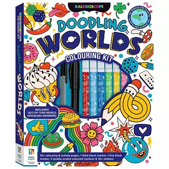 Kaleidoscope Colouring Doodling Worlds cover