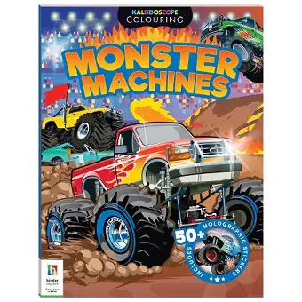 Kaleidoscope Sticker Colouring Monster Trucks cover
