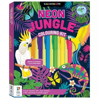 Kaleidoscope Colouring Kit Neon Jungle cover