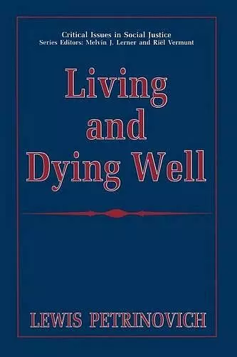 Living and Dying Well cover