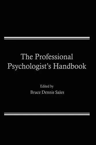 The Professional Psychologist’s Handbook cover