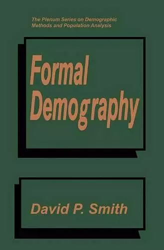 Formal Demography cover