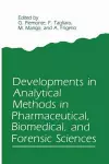 Developments in Analytical Methods in Pharmaceutical, Biomedical, and Forensic Sciences cover