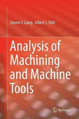 Analysis of Machining and Machine Tools cover