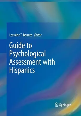 Guide to Psychological Assessment with Hispanics cover