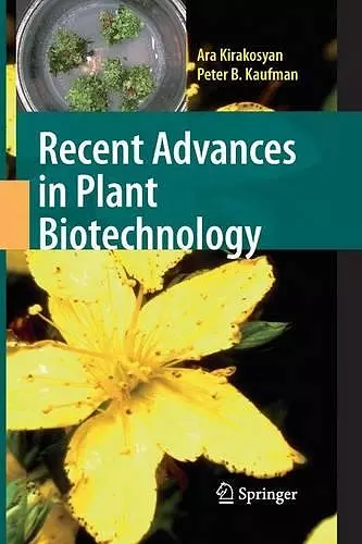 Recent Advances in Plant Biotechnology cover