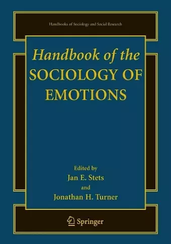 Handbook of the Sociology of Emotions cover