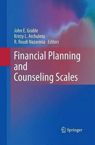 Financial Planning and Counseling Scales cover