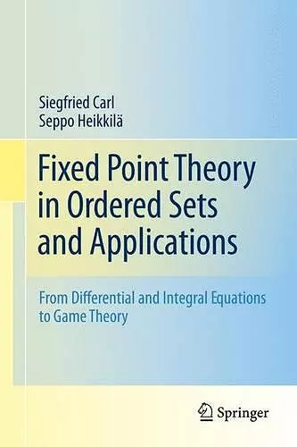 Fixed Point Theory in Ordered Sets and Applications cover