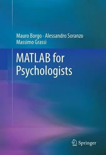 MATLAB for Psychologists cover