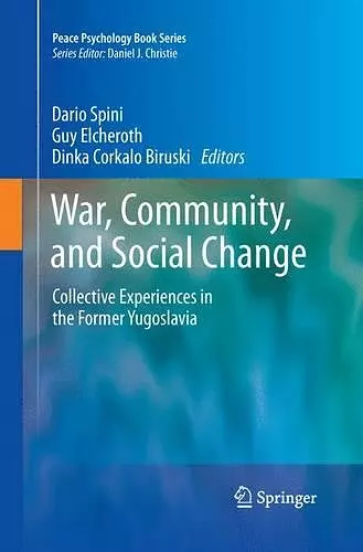 War, Community, and Social Change cover